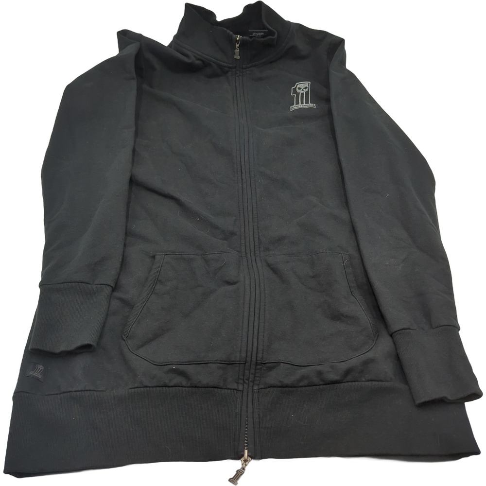 Harley-Davidson Womens Black Ride Forever Full Zip Sweatshirt XL 96314-12VW